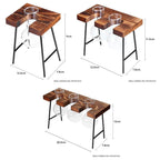 Wood frame vase decorations