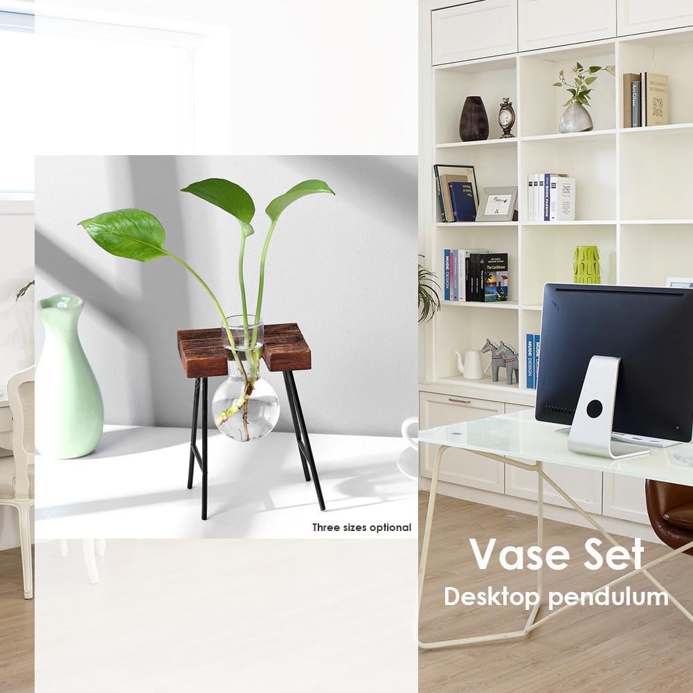Wood frame vase decorations