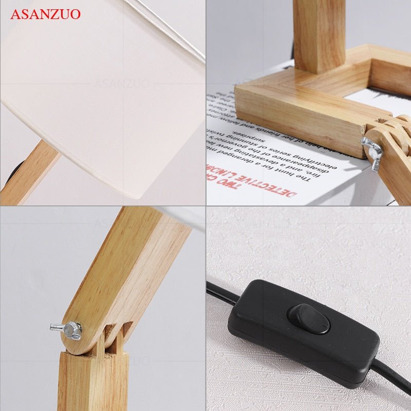 Wood Boy Shape LED Desk Lamp Desk Ornament