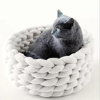 SNUGWOOL – Soft Woolen Basket for Pets with High Edge Support