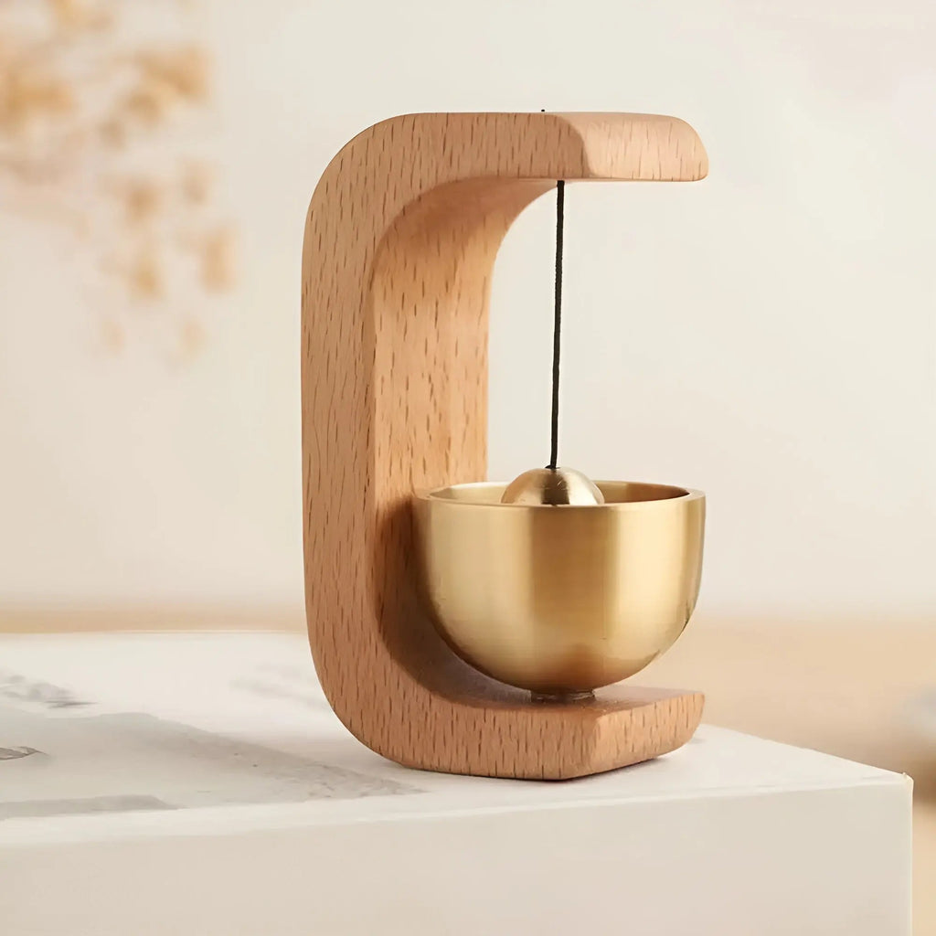 Door bells - Melodic - Decorative wood - Japanese style - Singing bowl bell