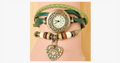 Heart Vintage Wrap Watch