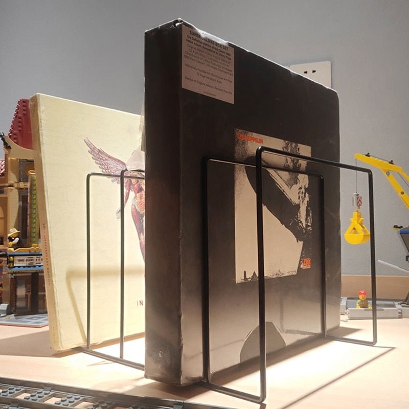 Wrought Iron Book and Vinyl Stand