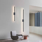 Industrial Minimalist Long LED Iron Wall Lights for Contemporary Living Room Décor and Stylish Illumination