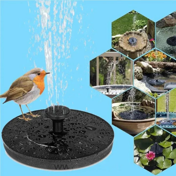 Flowbee – Elegant Solar Fountain for Garden Birds