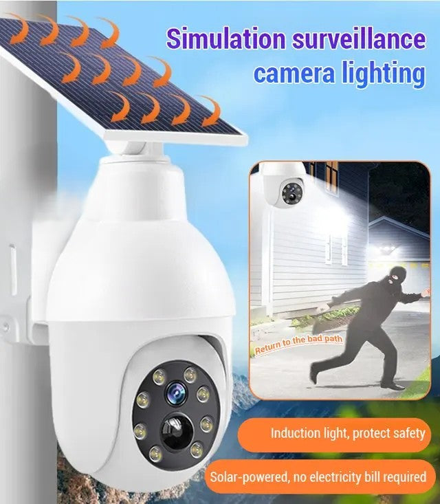 Solar Powered Motion Sensor Smart Rainproof Dummy Camera