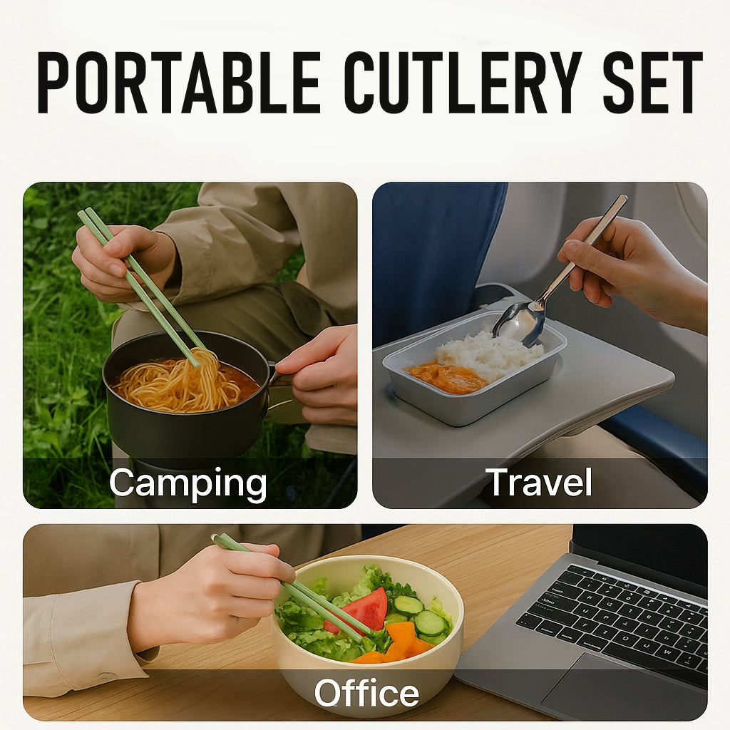 Portable Chopstick Travel Cutlery Set