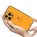 Deer - Luxury Leather iPhone Case with Stylish Design and Shockproof Protection