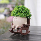 Swing chair succulent pot
