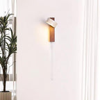 Ivory Toned Travertine Wall Lamp