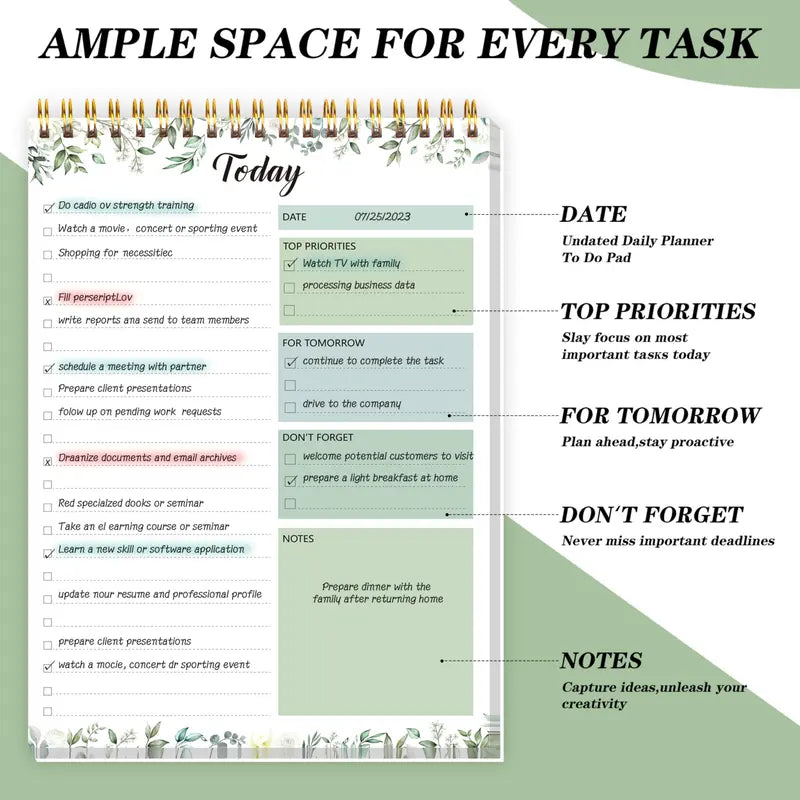 To-do List Notepad (52 Pages)
