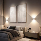 Elegant LED wall lamp with atmospheric, warm light