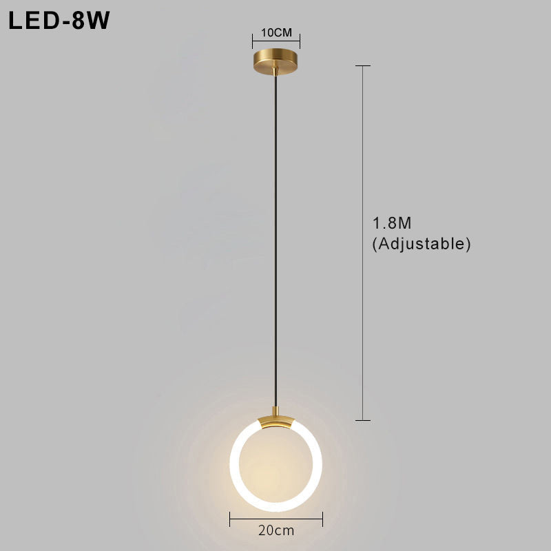 LED Pendant Light Fixture - Nordic Design with Simple Style - Ideal for Dining Room, Kitchen, and Living Room Lighting