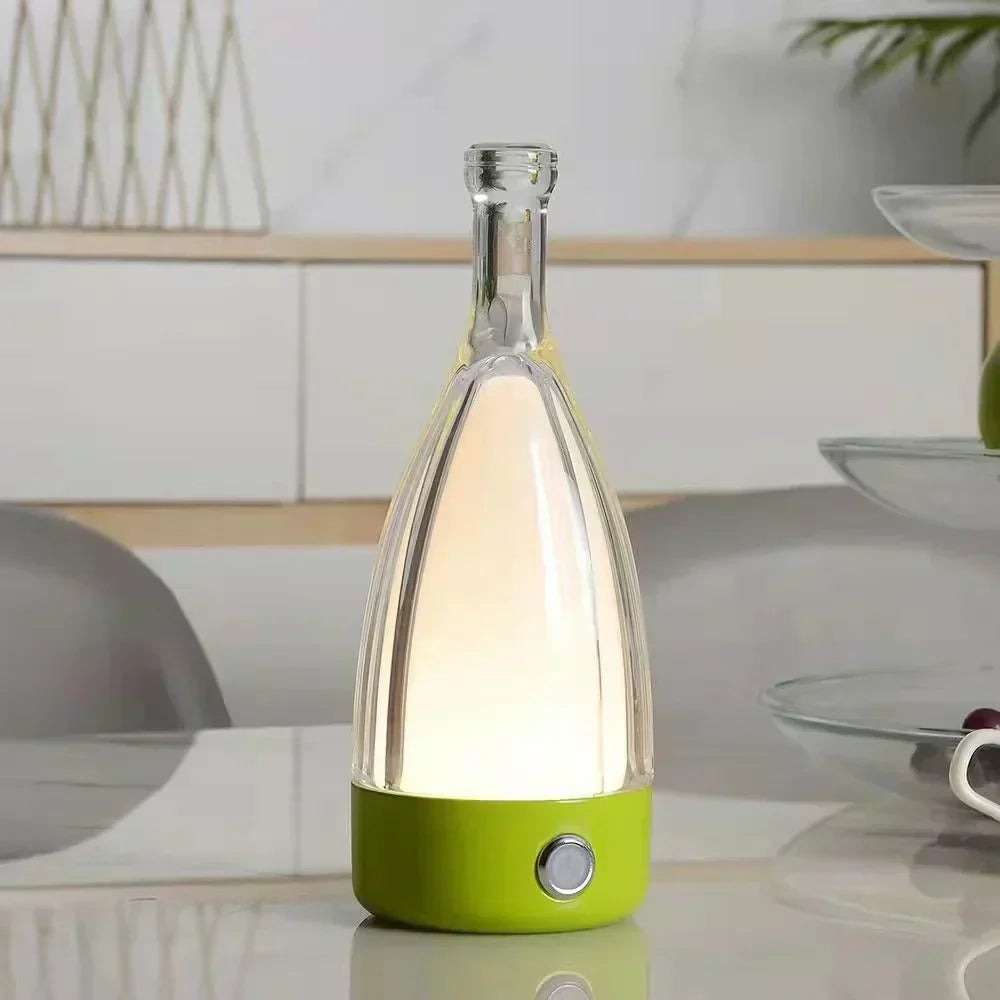 Create an atmosphere with a bottle-shaped LED lamp