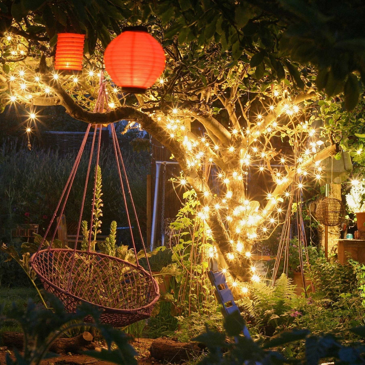 Royelux Solar String Lights Fairy Lights - Waterproof Outdoor LED
