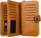Stylish Leather Wallet with Wristband