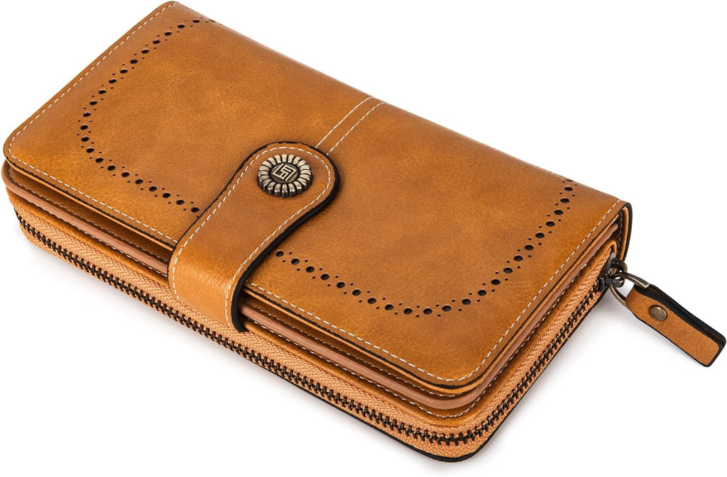 Stylish Leather Wallet with Wristband