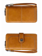 Stylish Leather Wallet with Wristband