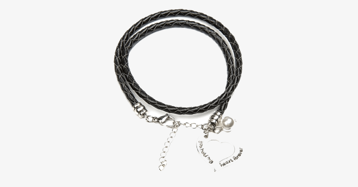 You Hold My Heart Forever Hand-Stamped Bracelet