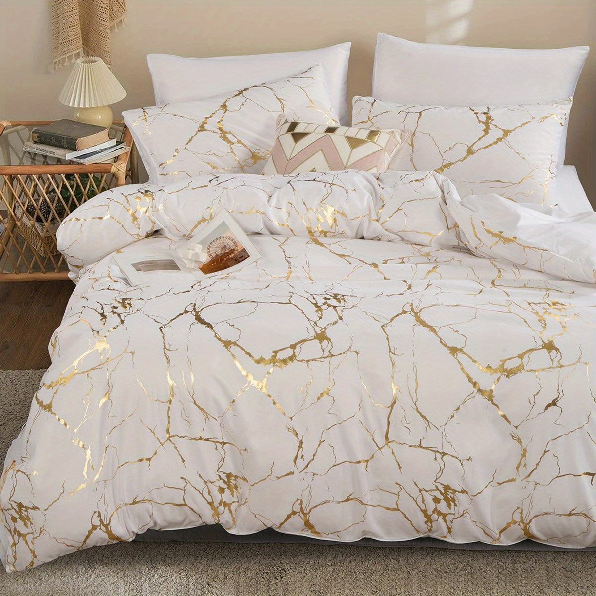 Luxury Comfortable Marble Duvet Cover