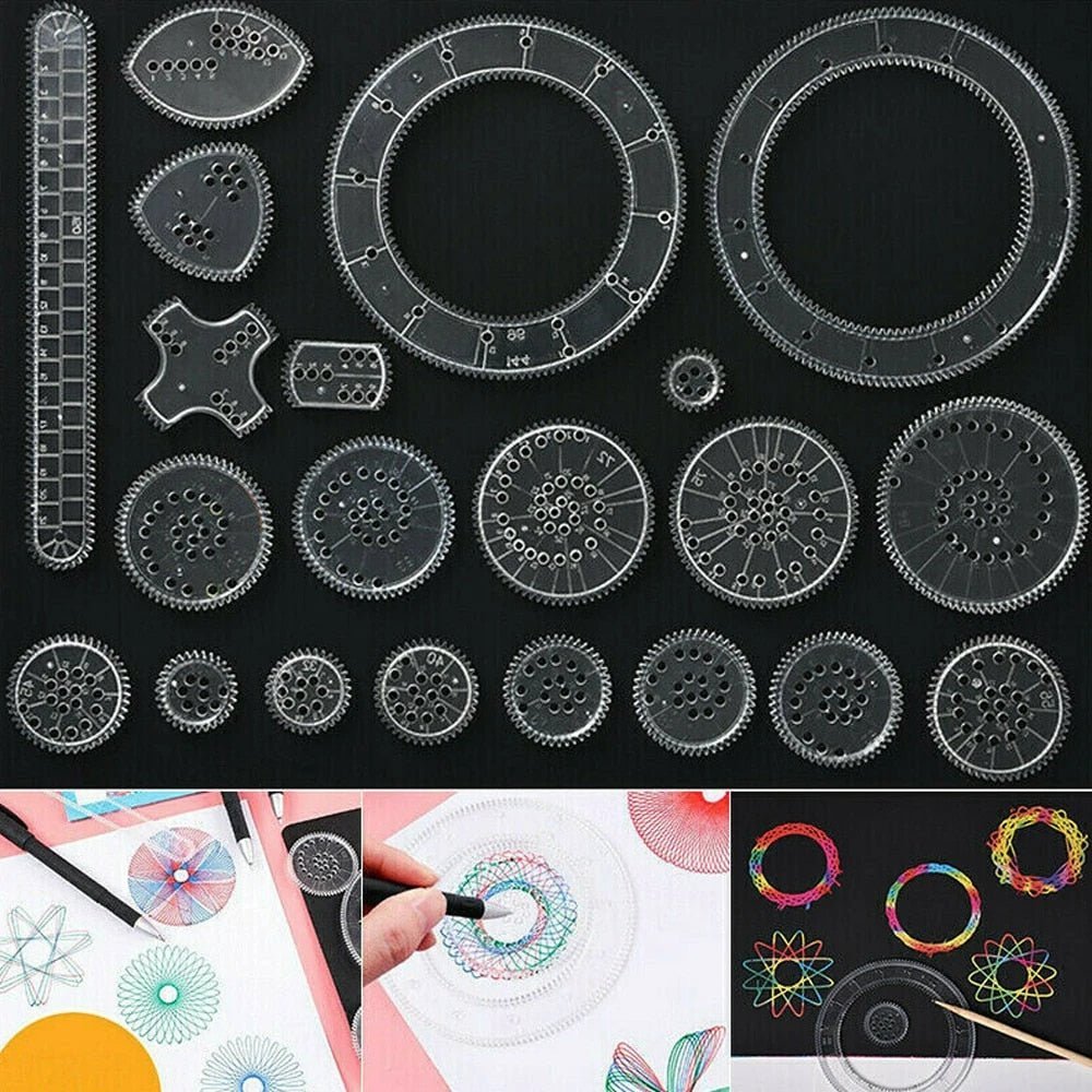 Spirograph Drawing Set - Artistic Precision - Dazzling Creations!