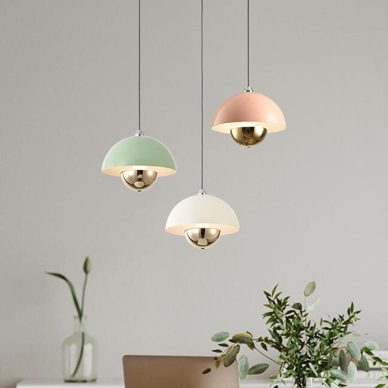 Elegant pendant lamp in pod shape with dimming function