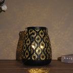 Moroccan Style Black Metal Battery Operated Table Lamp - Cordless Lamp