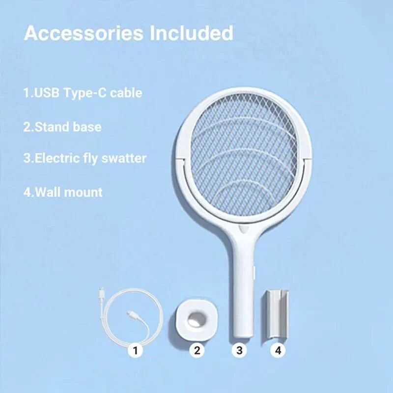 ZapGuard Mosquito Zapper – 5-in-1 Insect Protection with LED Lamp and USB Fast Charging