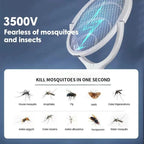 ZapGuard Mosquito Zapper – 5-in-1 Insect Protection with LED Lamp and USB Fast Charging