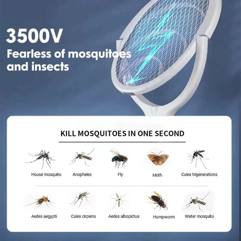 ZapGuard Mosquito Zapper – 5-in-1 Insect Protection with LED Lamp and USB Fast Charging