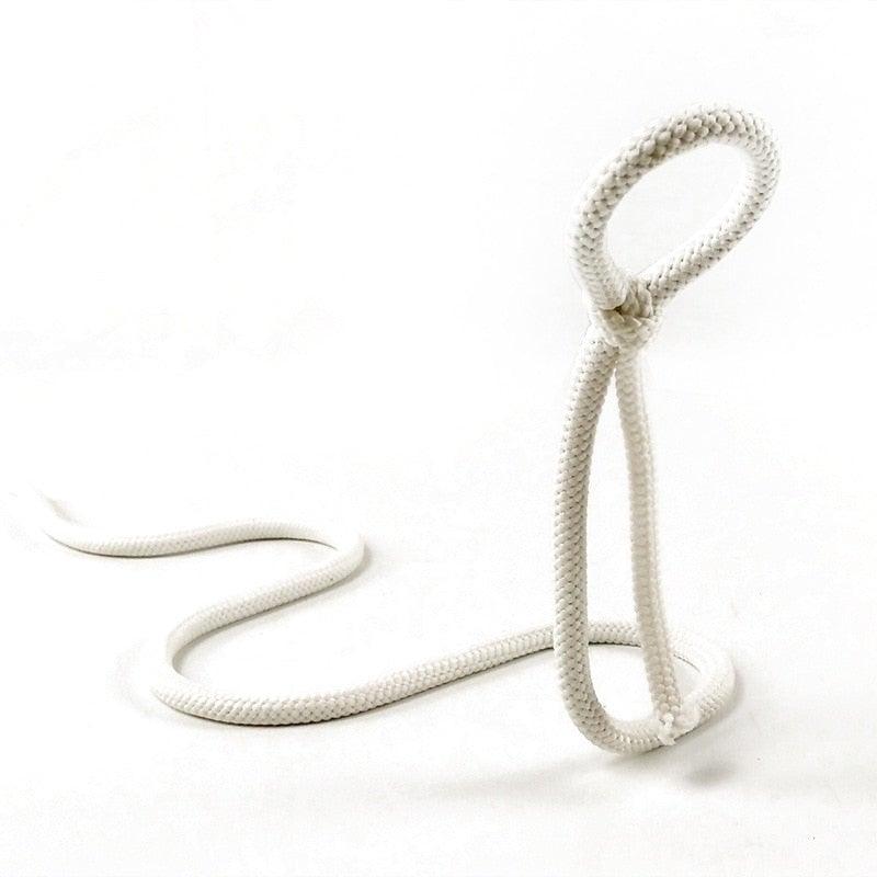 Zigzag Bottle Holder - Hanging Rope Wine Rack