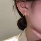 Zircon Crystal Geometric Earrings