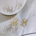 Zircon Crystal Geometric Earrings